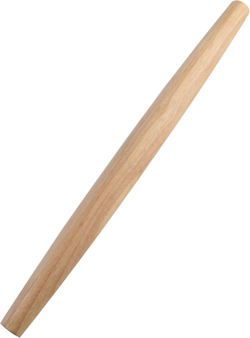 French Rolling Pin - 17-Inch Wooden Roll Pin for Fondant, Pie Crust, Cookie & Pastry Dough