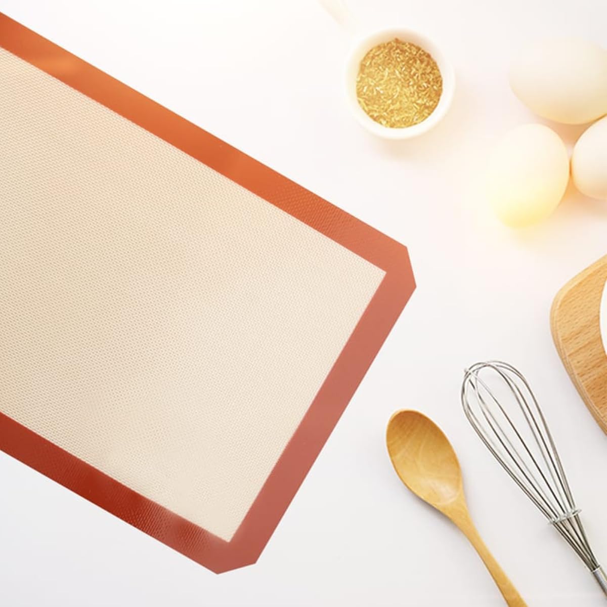 Reusable Silicone Baking Mat 42 x 29.5 cm – Non-Stick Oven Liner, Heat Resistant Silicone Baking Sheet for Cookies, Pastry & Roasting-2pcs Set
