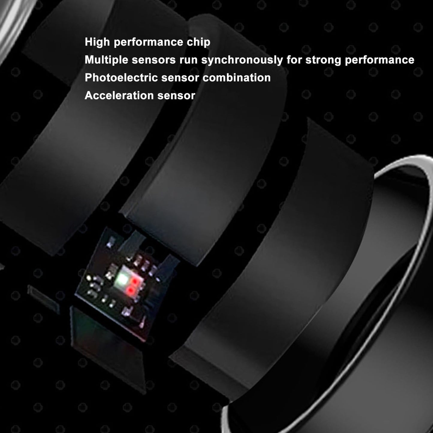 Smart Ring, Fitness Tracker with Heart Rate Monitor, Sleep Quality and Exercise Data, for Women and Men, Size 12