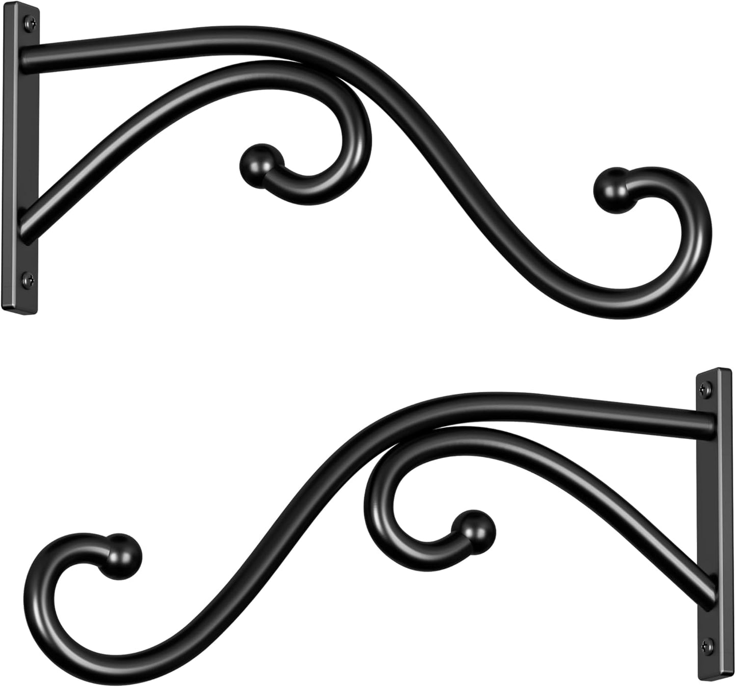 Plant Hook | 10-Inch Metal Hanging Brackets - 2 Pack for Indoor & Outdoor Use, Perfect for Flower Baskets & Lanterns