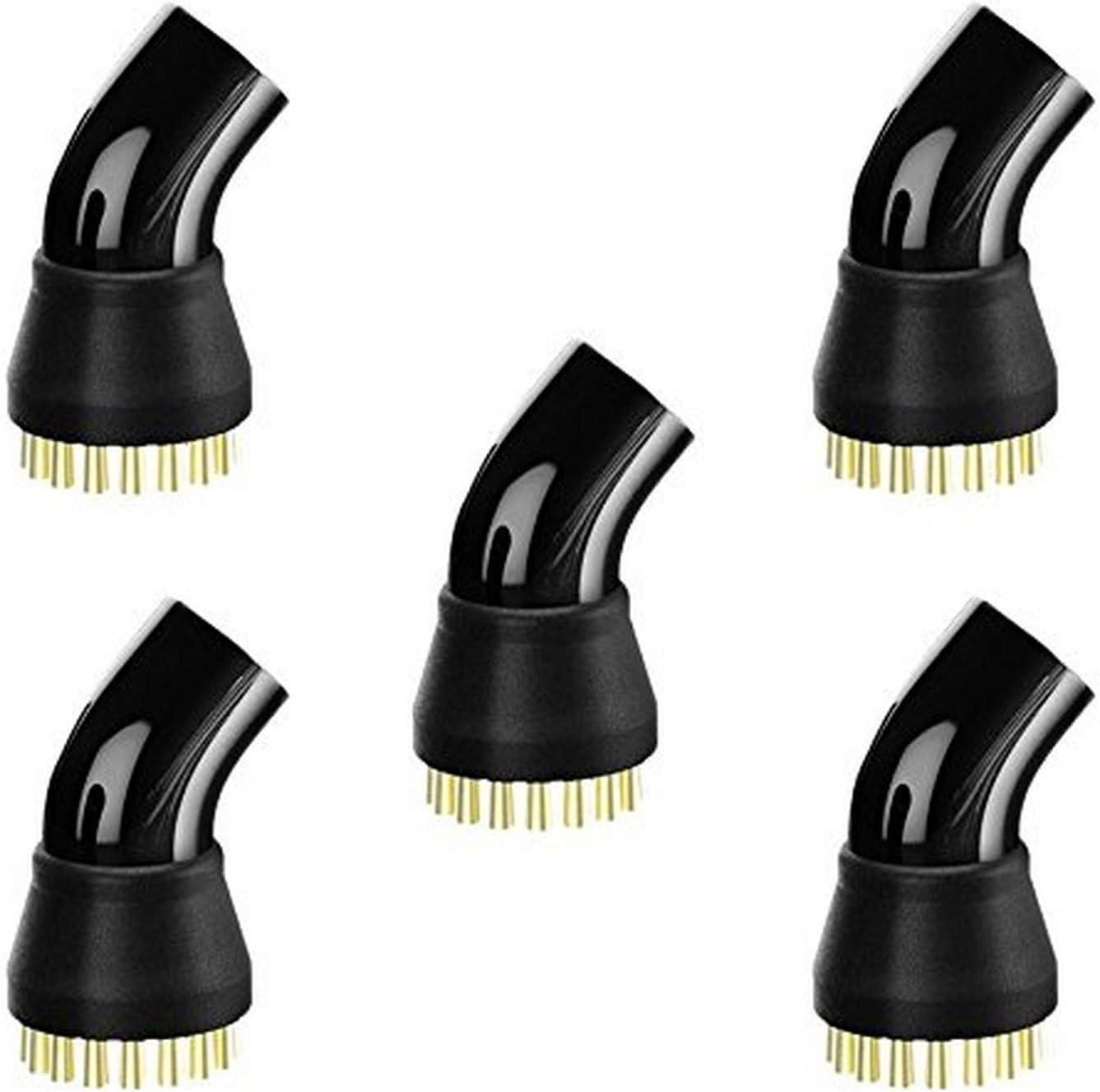 McCulloch Brass Brush Set - 5 Pack for Tough Stains on Grills, Ovens, and Auto Surfaces