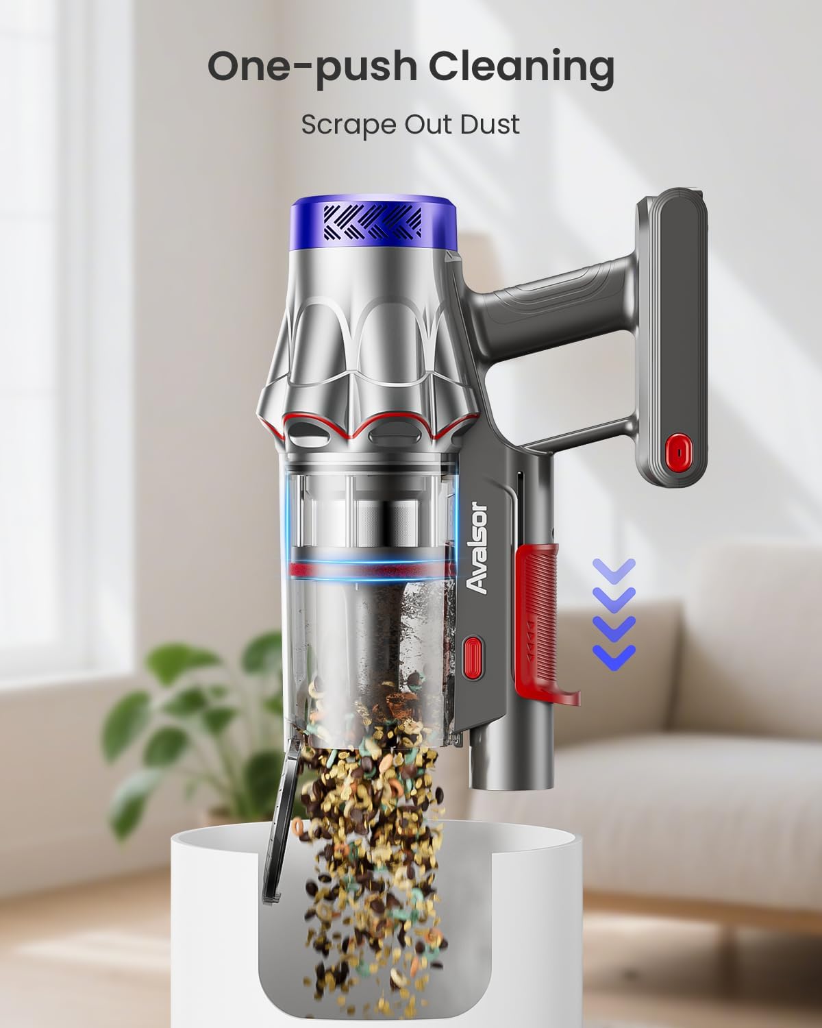 Skiennix Cordless Vacuum Cleaner - 55KPa Powerful Suction | 70 Minutes Runtime for Home Use