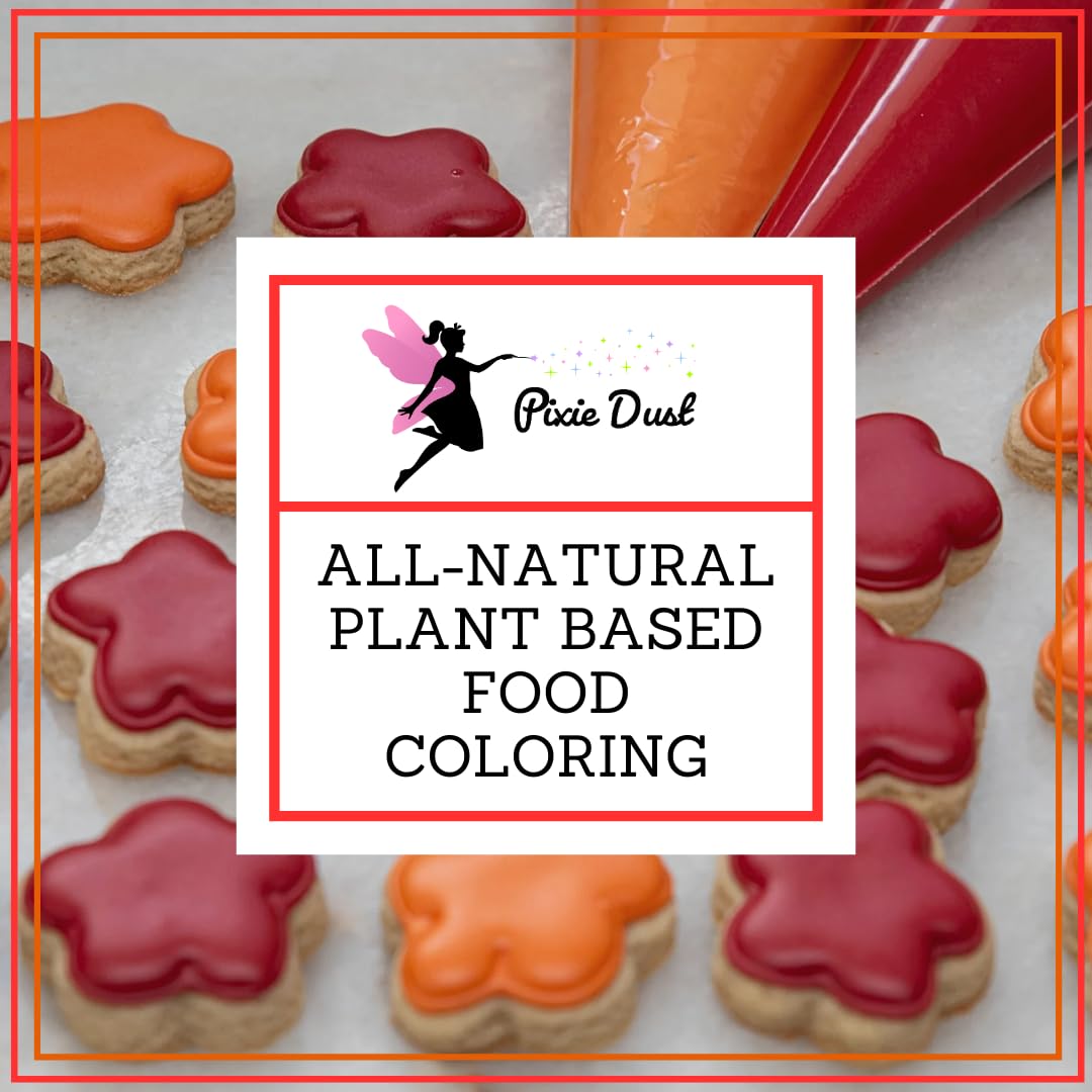 Pixie Dust Dye-Free Food Coloring Powders Set - All-Natural, Plant-Based | 2 Jars (0.40 oz Each)