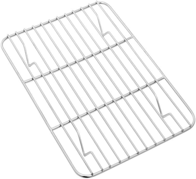 P&P CHEF Stainless Steel Cooling Baking Rack - Pack of 2, Easy to Clean, 8.6" x 6.2", Silver