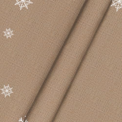Horaldaily 90-Inch Round Brown Christmas Tablecloth - Washable Holiday Decor