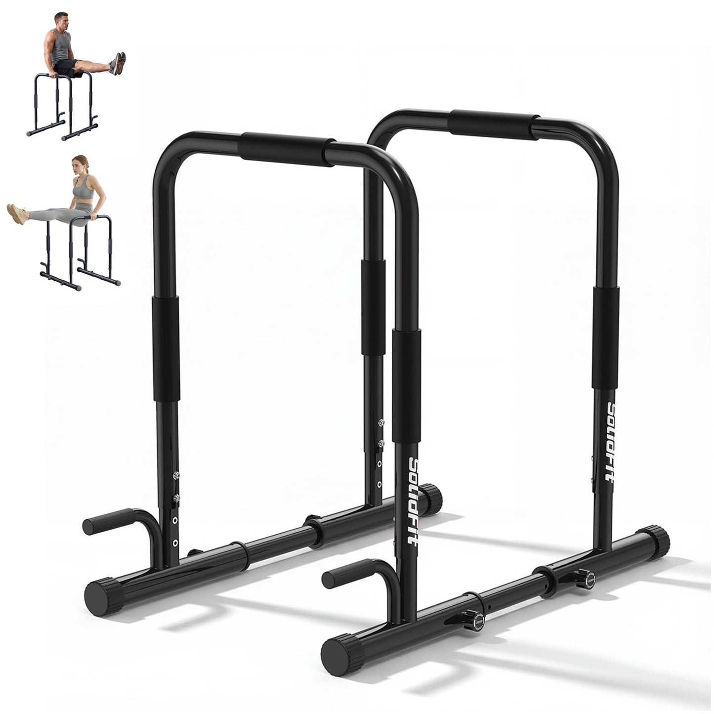 SolidFit Dip Bar & Push Up Bar Black ZZ