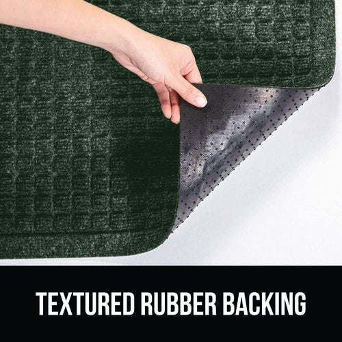 GORILLA GRIP® Ultra Absorbent Front Door Mat - Traps Dirt & Moisture, 29x17 Green, Stain & Fade Resistant