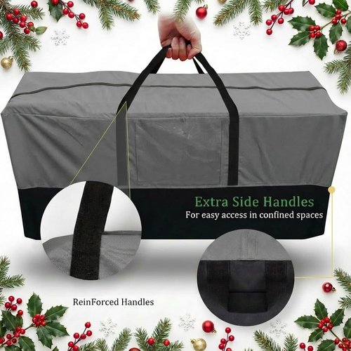 Christmas Tree Storage Bag by [Brand Name] - Heavy-Duty 600D Oxford for 8 Ft Trees | Durable Zipper & Reinforced Handles