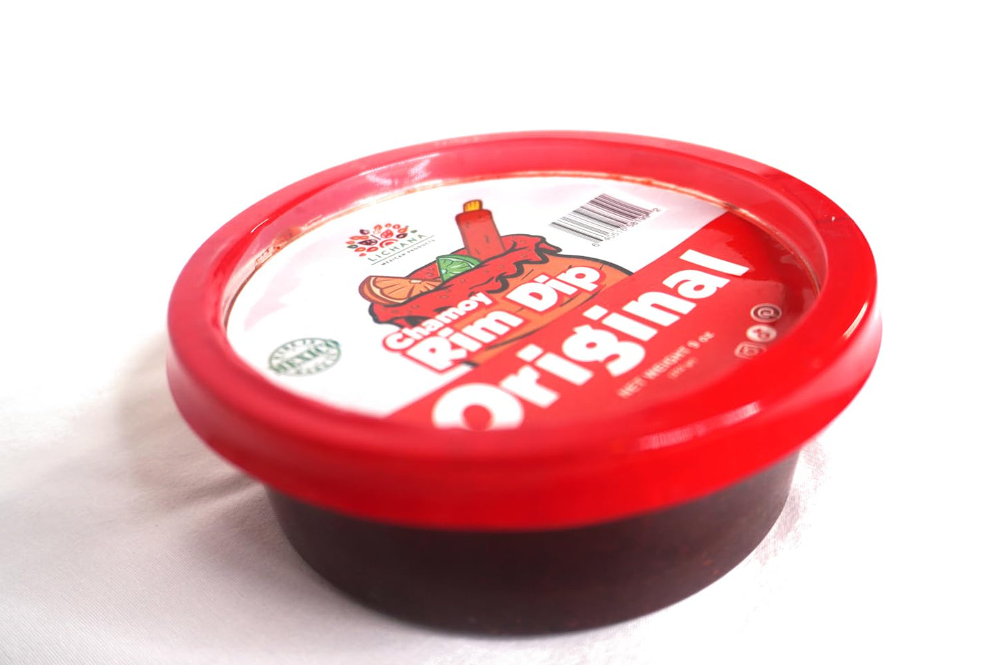 Lichana, Mexican, Products Premium Rim Dip 9oz 12.5% More - Chamoy Paste 100% Mexican Handcrafted, Candy Dip for Drinks, Cocktails, Michelada, Beer, Seltzer, Rim Dressing (Original)