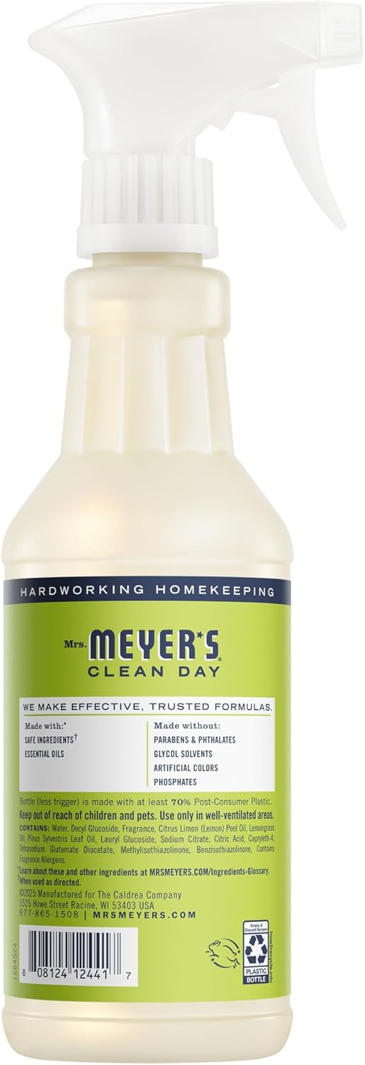 Mrs. Meyer's Clean Day Multi-Surface Cleaner - Lemon Verbena Scent | 16 Fl Oz Bottle