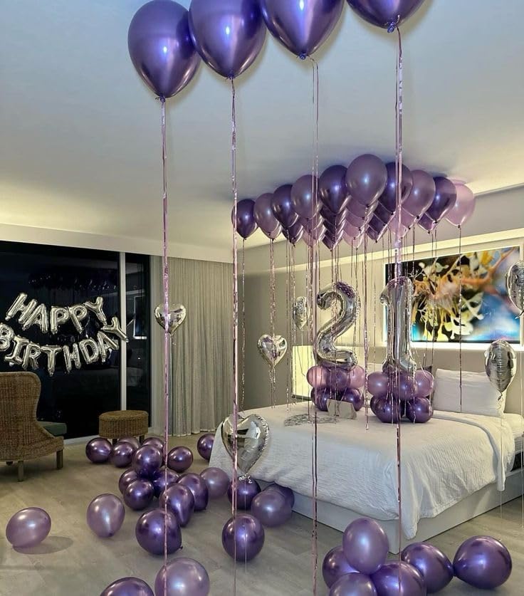 Silver Number 21 Balloon - 40 Inch 21st Birthday Decoration for Kids & Adults | Perfect Party Supplies