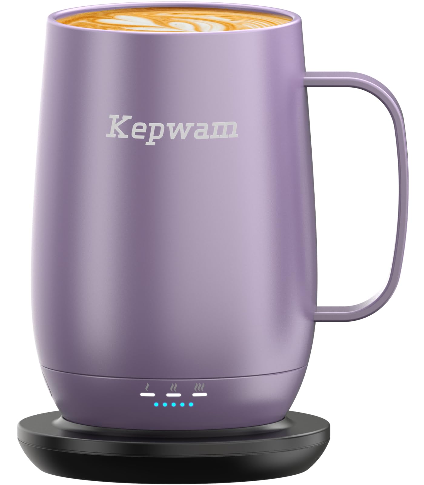 Kepwam Heated Coffee Mug T2-Plus, 20oz Leading Large Capacity Self Heating Mug, Up to 8 Hrs Battery & Hot Up to 149℉, Smart Coffee Mug for Women, Men