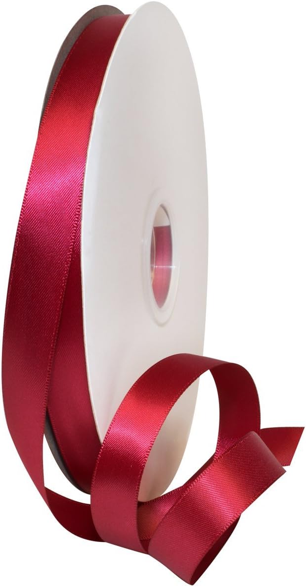 Rosy Mauve Double Face Satin Ribbon 3/8" x 100 YD - Perfect for Gift Wrapping, Crafts & Weddings