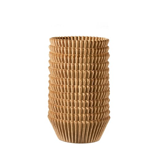 Gusto [500Pcs] Kraft Standard Cupcake Liners for Baking - Food Grade & Grease-Proof Muffin Liners, Durable Baking Cups for Muffins, Cupcakes, and More - Formerly Comfy Package