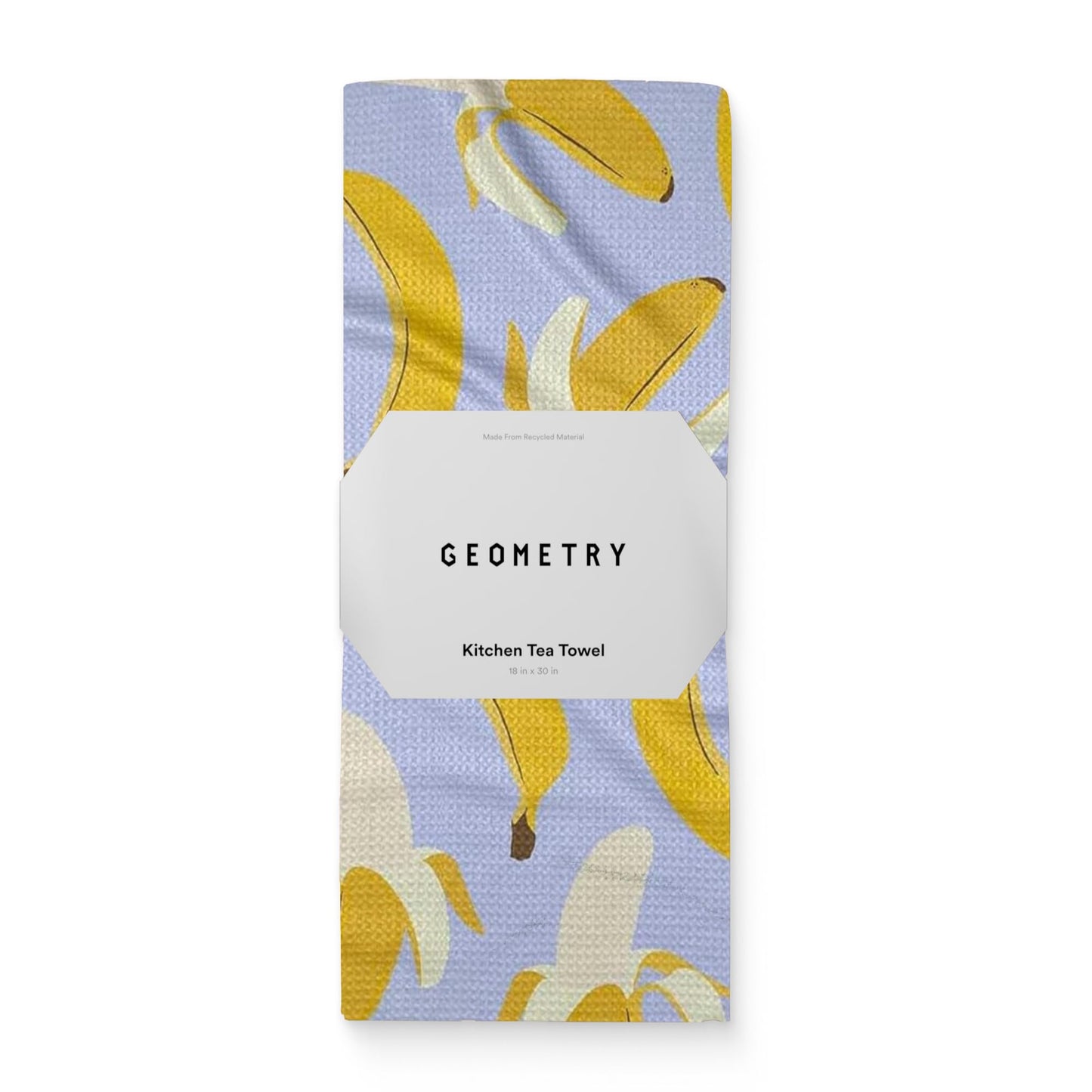 GEOMETRY Spring Kitchen Towels - Quick Dry Microfiber Cloth Spring & Summer Dish Towels for Kitchen Drying - Premium Quick Dry Towel - Cute Bananas, 18" x 30" - 1-Pack