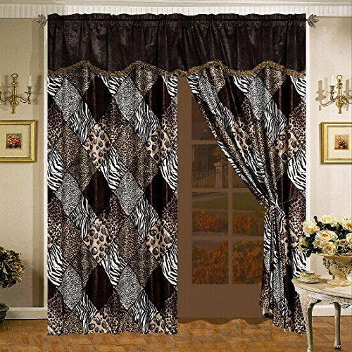 7-Piece King Safari Animal Print Comforter Set - Bed in a Bag