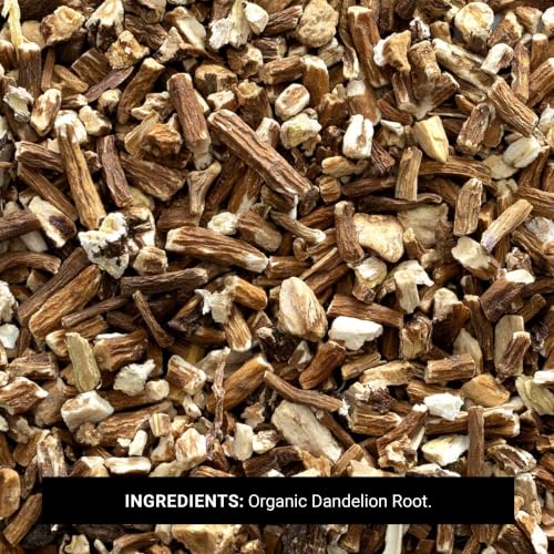 Organic Dandelion Root - Cut and Sifted 1 Pound for Teas and Cooking