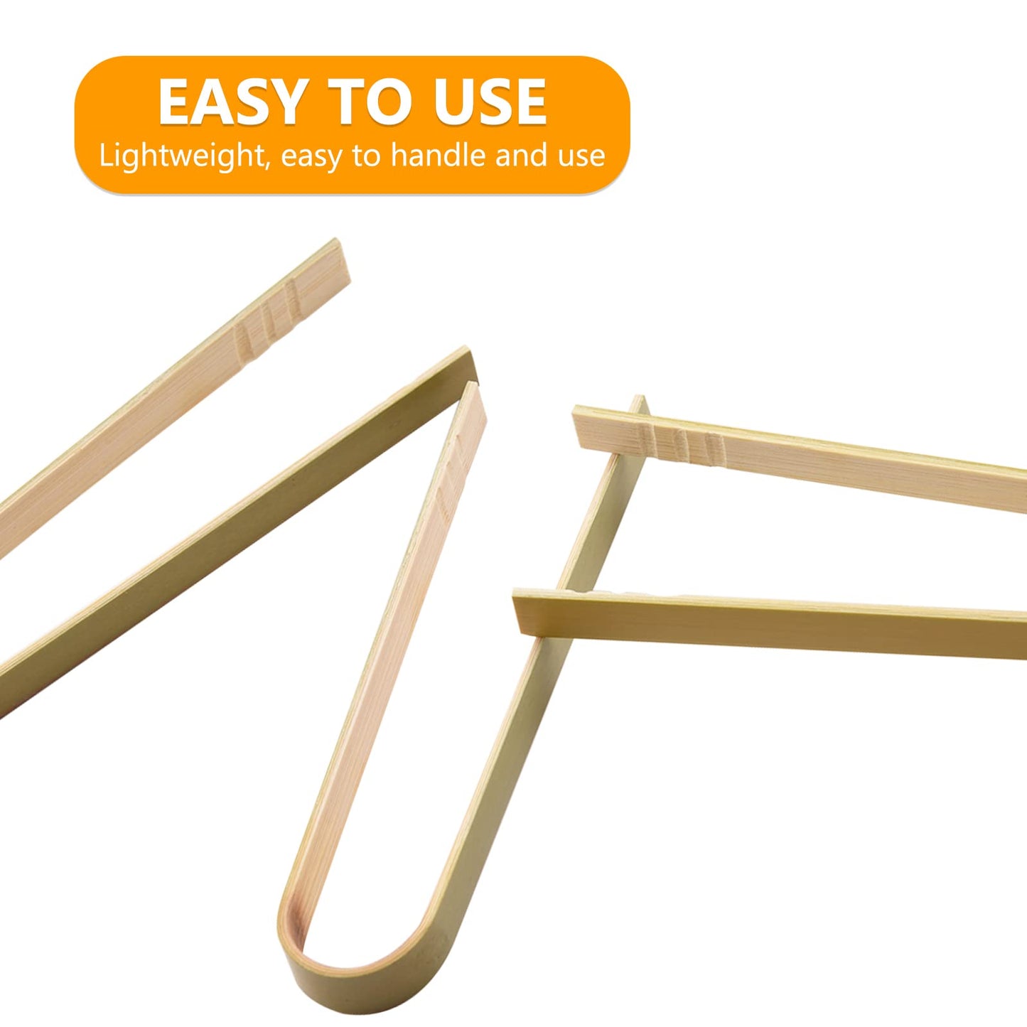30 Pcs Wooden Tongs for Charcuterie - Mini Bamboo Disposable Tongs for Serving Food, Natural Wooden Cooking Toast