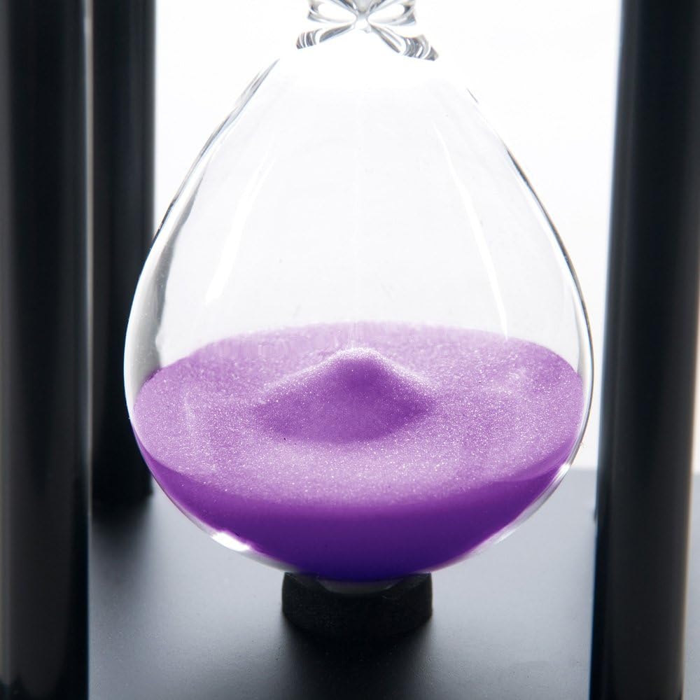 60-Minute Wood Sand Timer Hourglass | Bellaware White Decorative Timer