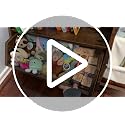 COZPAW Medium Kids Bookshelf Toy Storage Brown 4-Tier Toddler Organizer