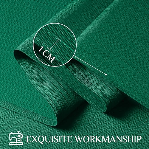 Softalker Green Rectangular Jacquard Christmas Tablecloth 60 x 104 Inches Waterproof