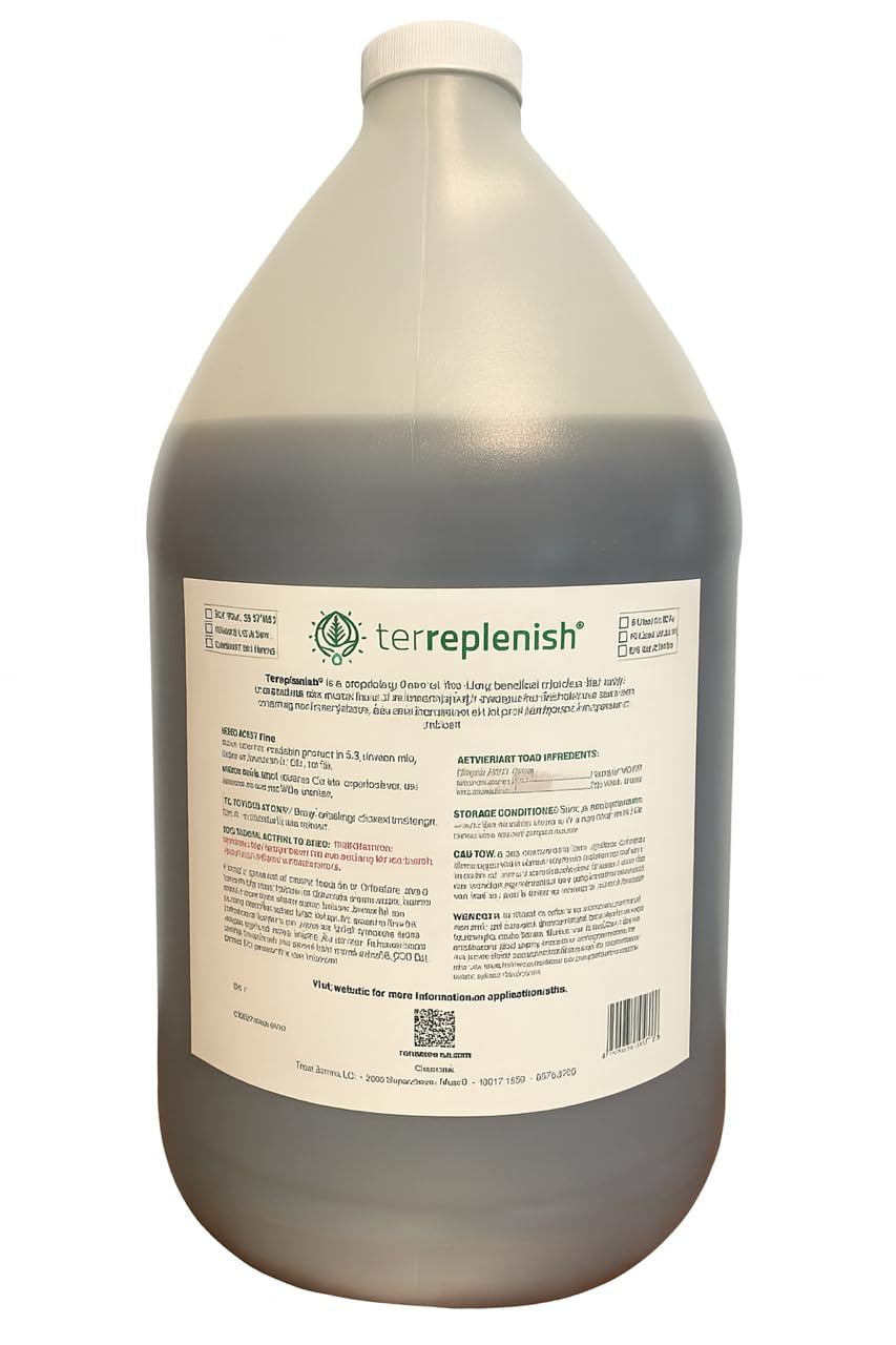Liquid Microbial Soil Amendment - 1 Gallon Concentrate for Gardening & Lawn Care