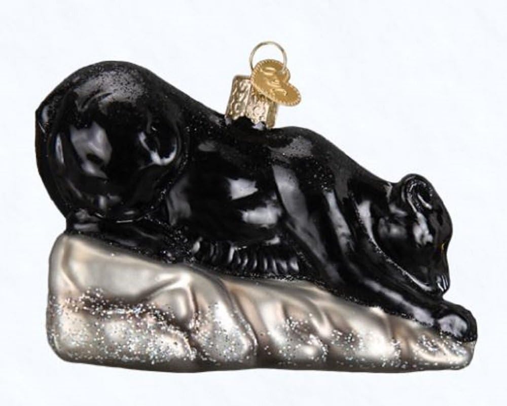 Handcrafted Badger Glass Blown Ornament - Unique Christmas Tree Decoration
