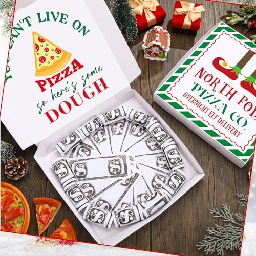 Christmas Pizza Money Box Set - 2pcs Holiday Gift Card Holders