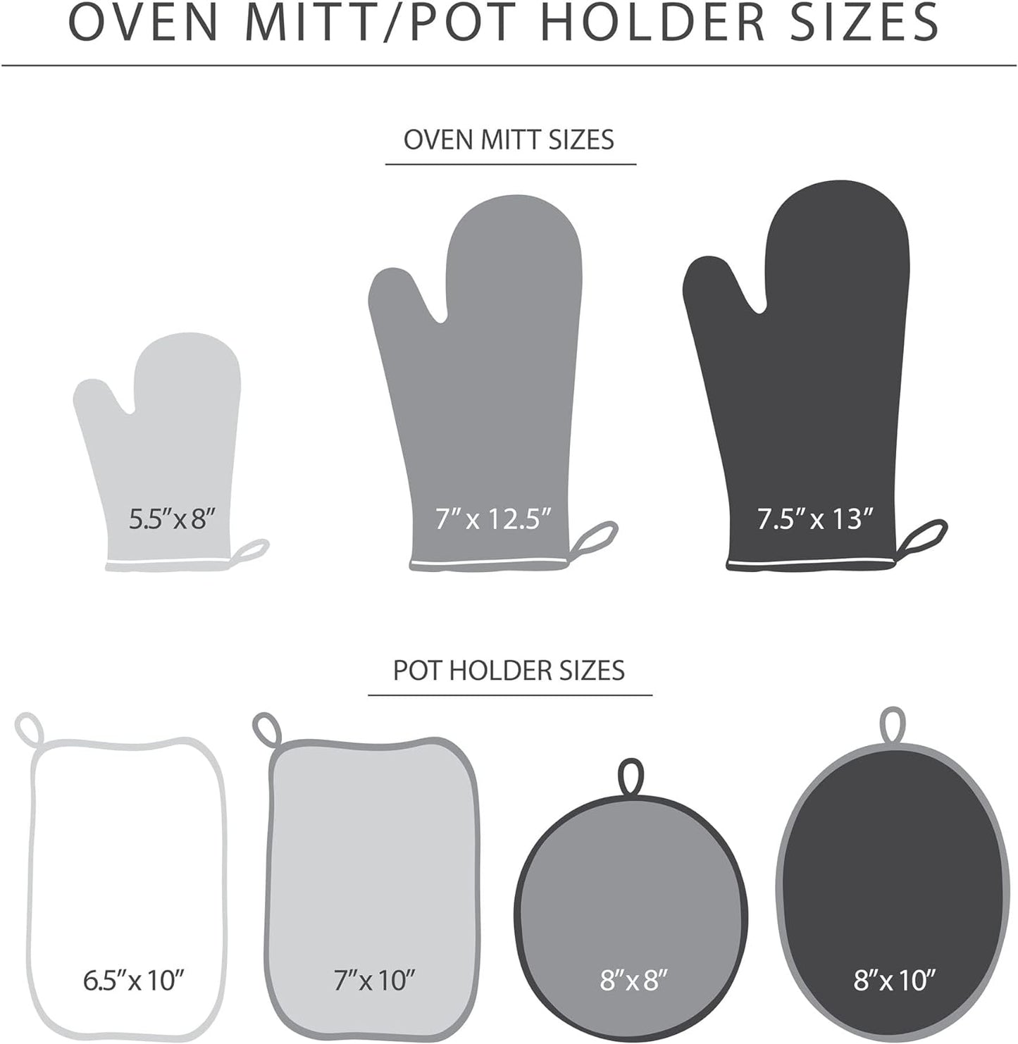 KitchenAid Non-Slip Oven Mitt Set - Two-Tone Passion Red/Bordeaux, 5.75"x13", 2 Pieces