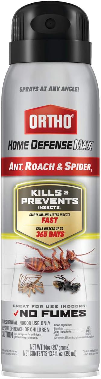 Ortho Home Defense Max Indoor Insect Spray - Kills Ants, Roaches & Spiders | No Fumes, 14 oz.