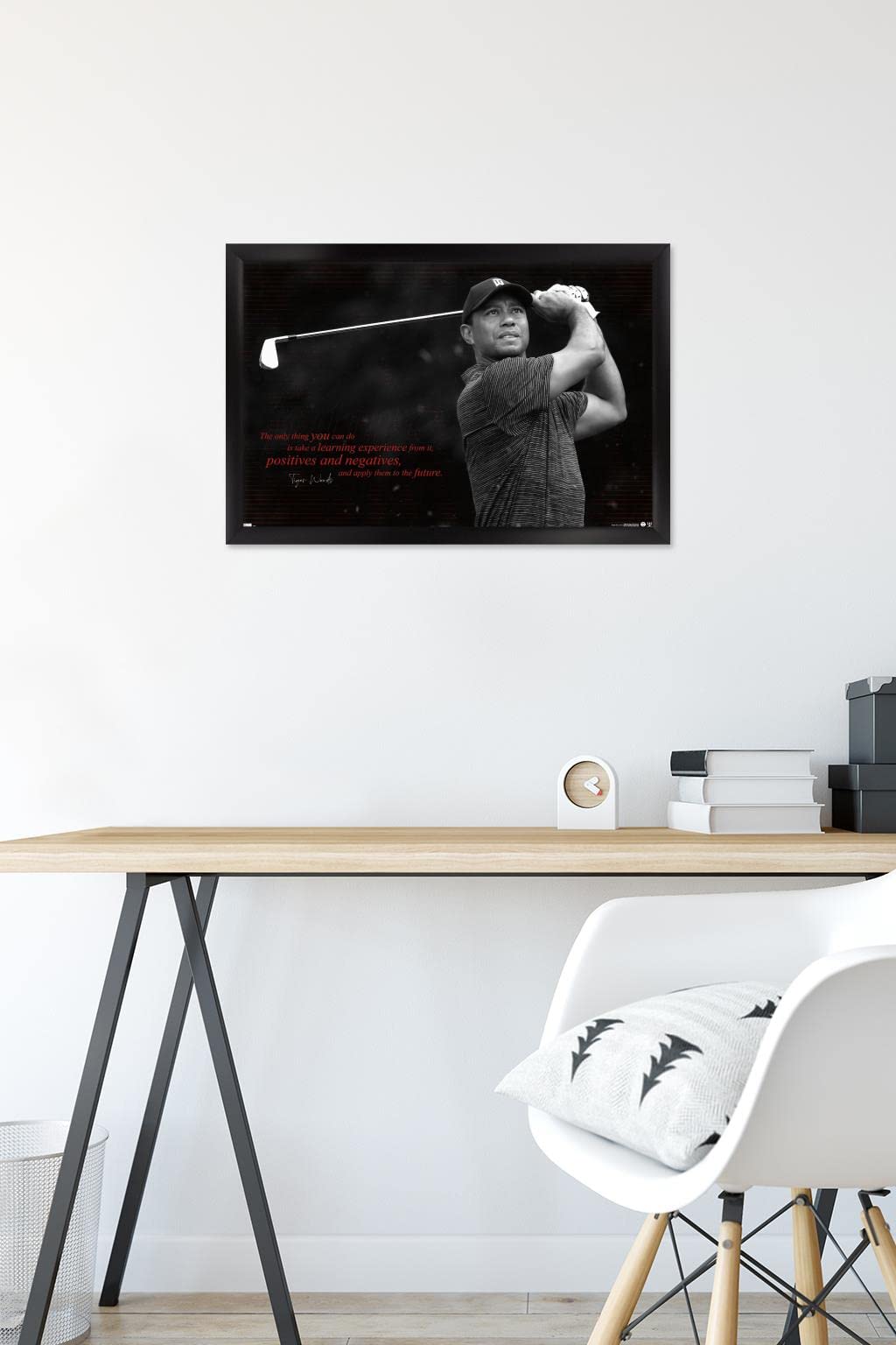 Trends International Tiger Woods - Future Wall Poster, 14.725" x 22.375", Black Framed Version