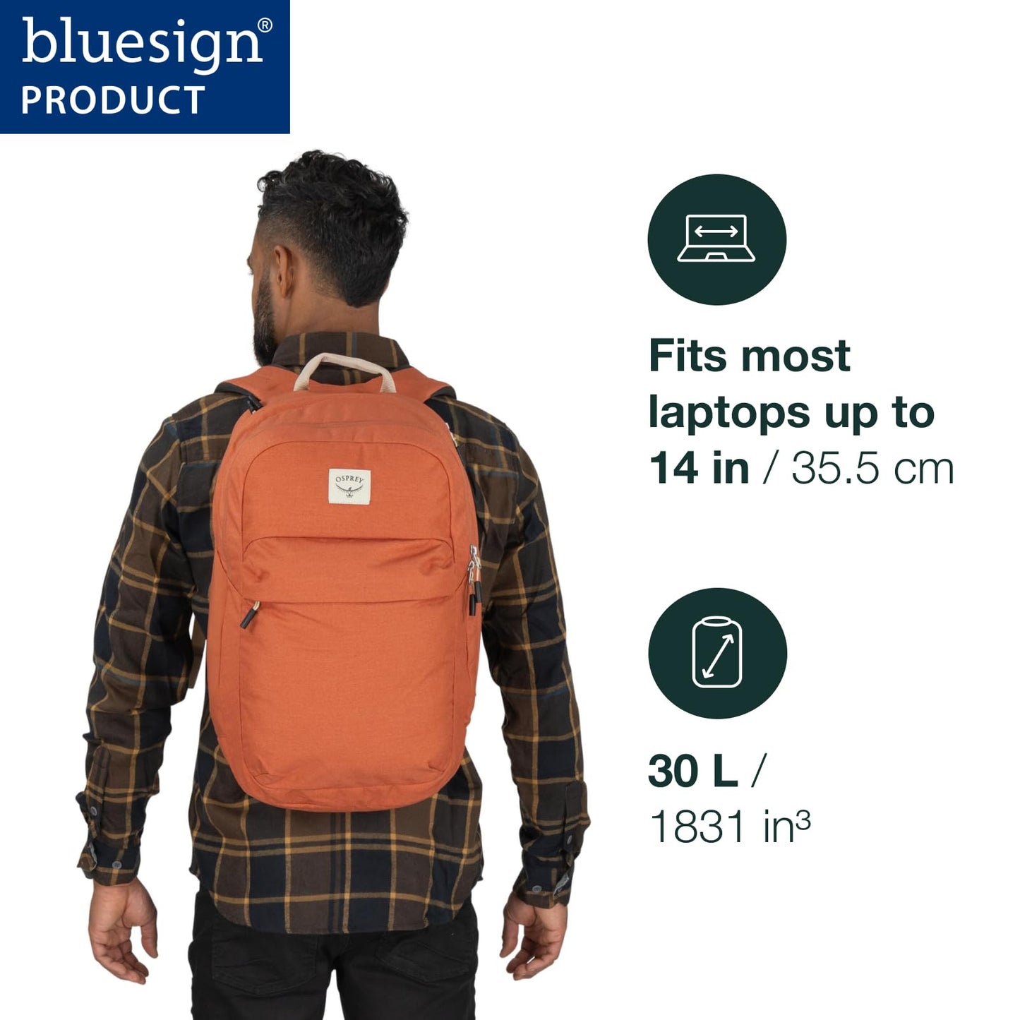 Osprey Arcane XL Day Commuter Backpack, Earl Grey/Sandy Grey Heather