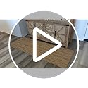 SpoiledHome 5ft Round Natural Jute Area Rug with Non-Slip Backing, Eco-Friendly Farmhouse Decor