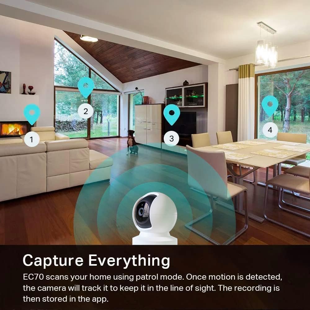 Kasa 1080p Indoor Pan/Tilt Security Camera - Baby & Pet Monitor with Motion Detection, Night Vision & 2-Way Audio