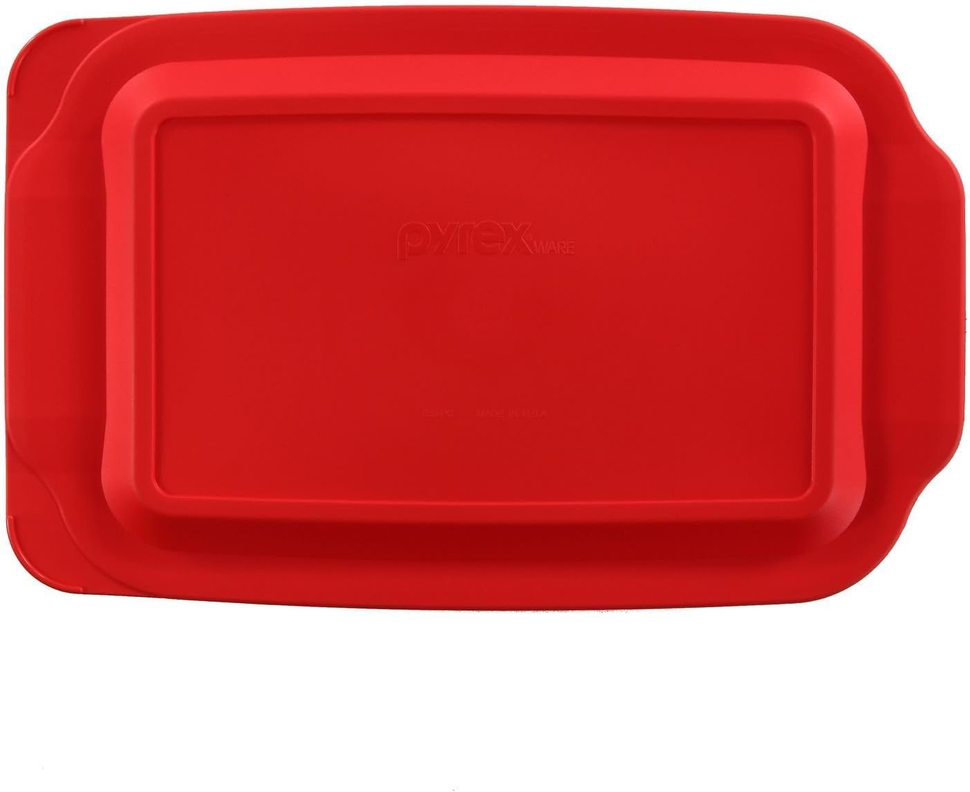 Pyrex 3-Qt Rectangular Glass Baking Dish with Red Food Storage Lid | Ideal for Leftovers & Meal Prep