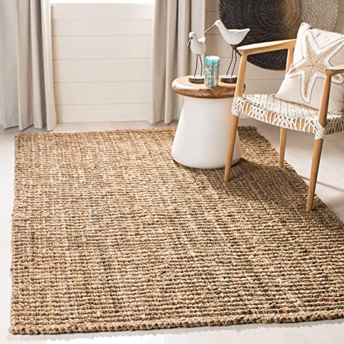 Natural Fiber Accent Rug 3x5 - Handwoven Jute Area Rug - Neutral