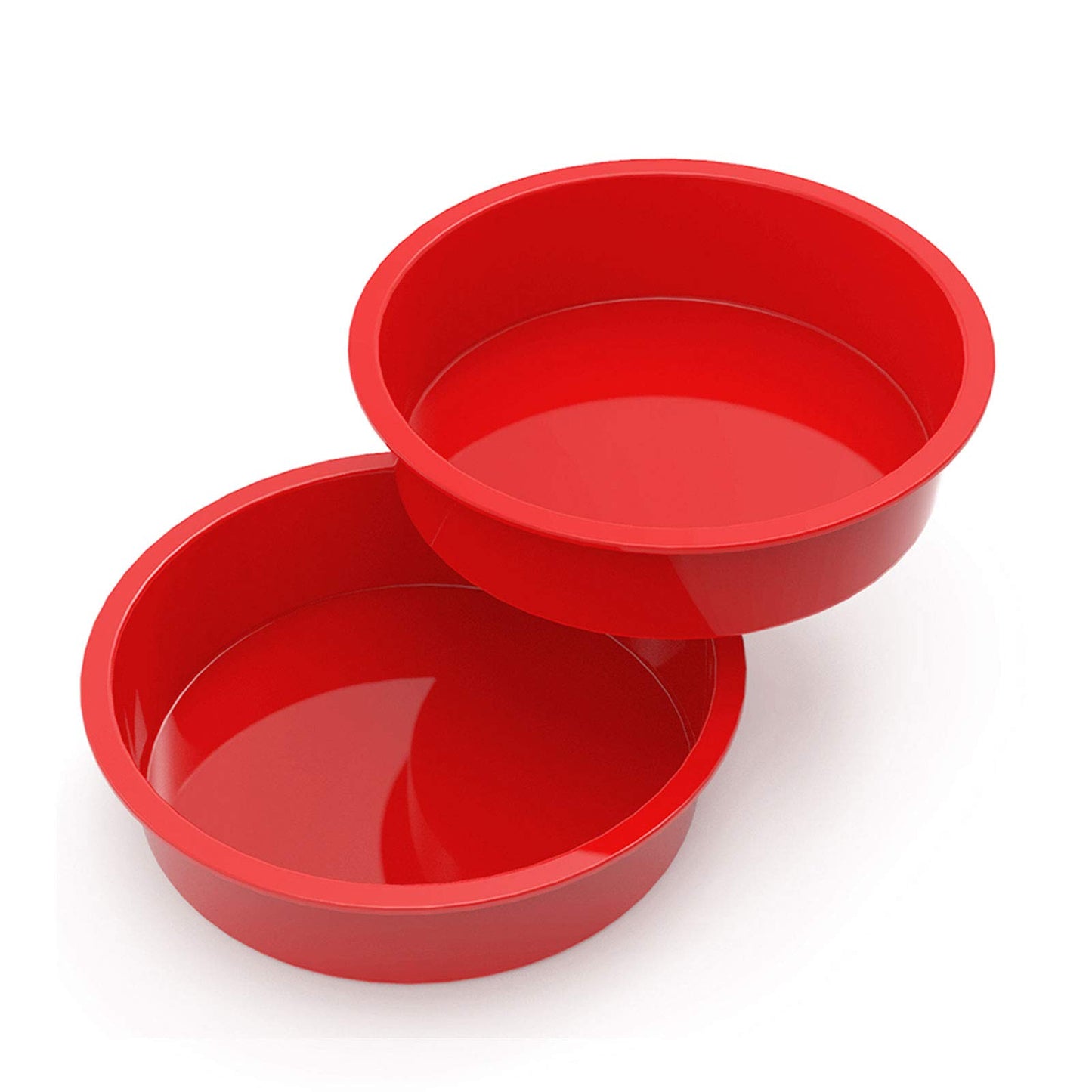 SILIVO 9.5 inch Cake Pans, 2 Pack Silicone Baking Pan, Nonstick Silicone Cake Molds for Cheesecake and Chocolate Cake