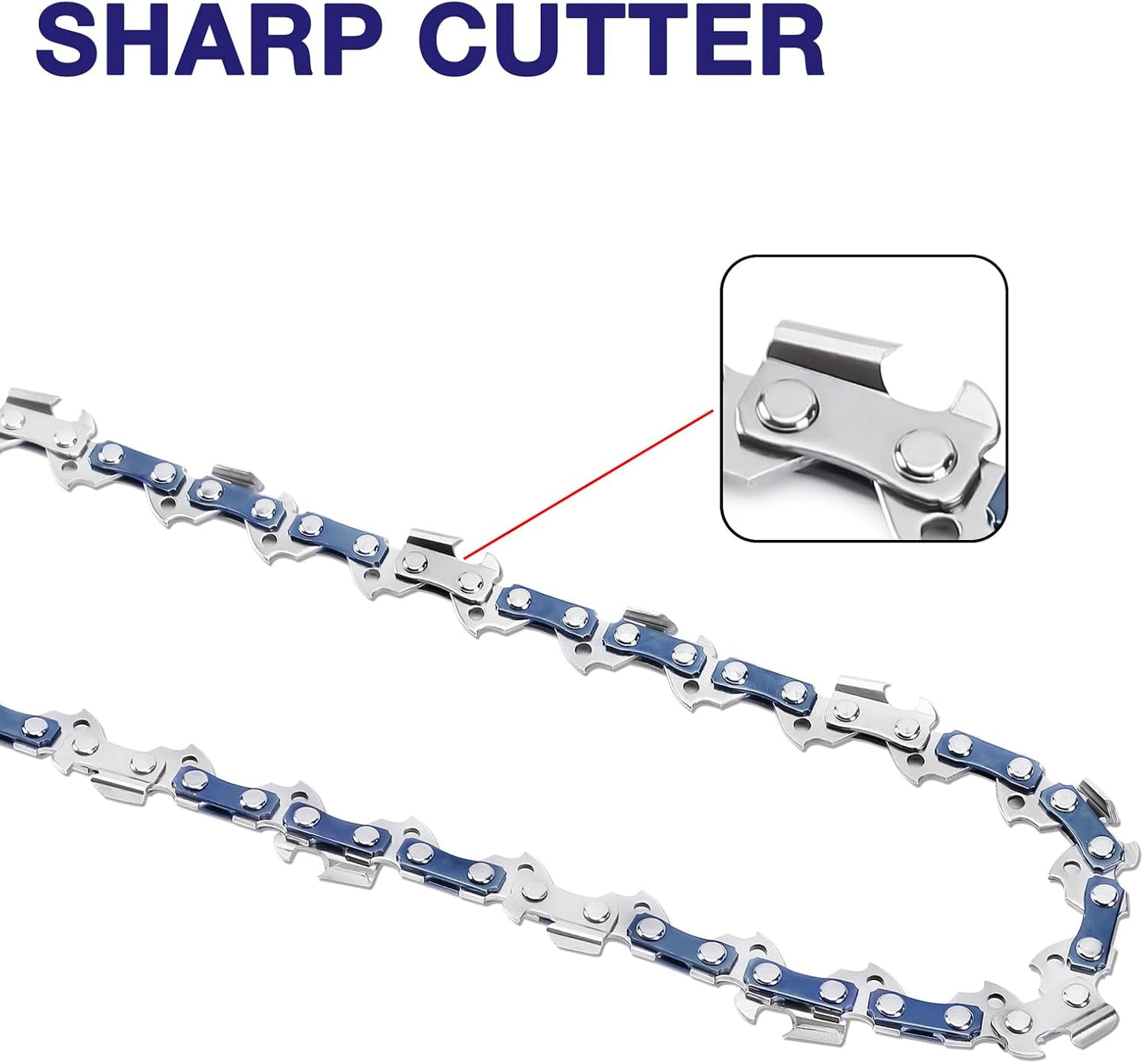 Milwaukee 16-Inch Chainsaw Chain - 3/8" LP Pitch, .043'' Gauge, 56 Drive Links - Fits EGO, DeWalt, Greenworks