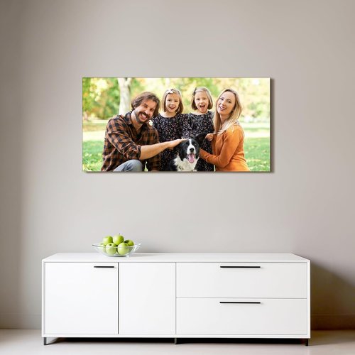 Custom Canvas Prints by [Brand Name] - Personalized Photo Wall Art for Weddings, Family, and Home Decor | 16x8 Wrapped Frame