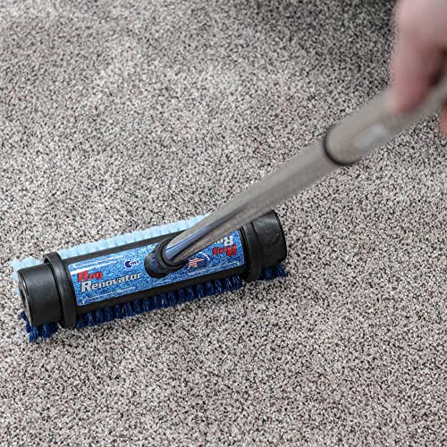 Carpet & Rug Cleaner Brush with Telescoping Handle - Stain & Dirt Removal