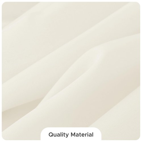 Fitable 8 Pack Round Tablecloths: Stain Resistant Wrinkle Free Circle Table Clothes, Washable Reusable Polyester Table Covers for Wedding Party Birthday Banquet Reception(Ivory, 70 Inch)