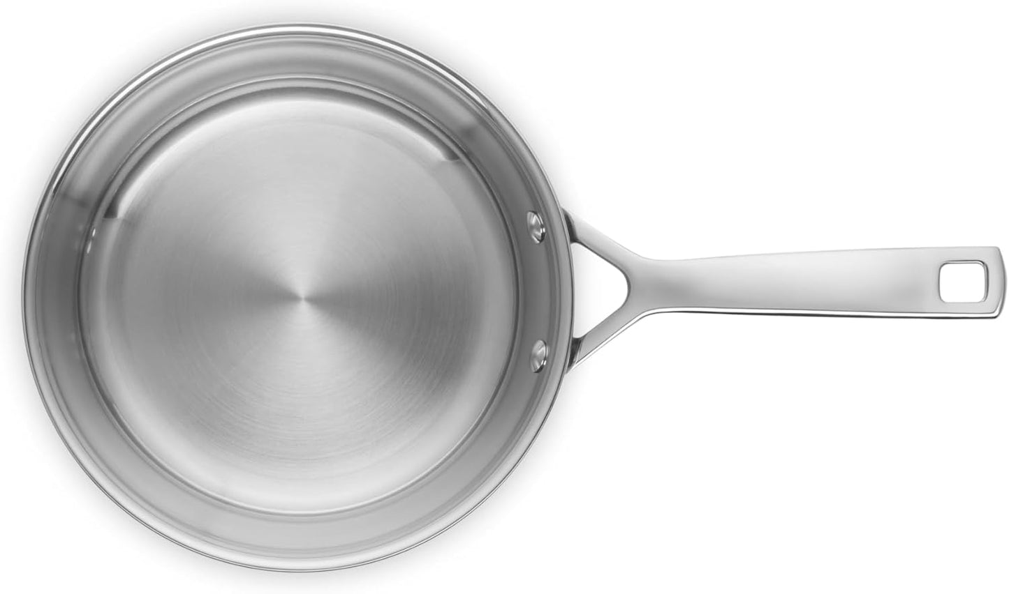 Le Creuset Stainless Steel Fry Pan - Classic 3-Ply Construction, 8-Inch Size