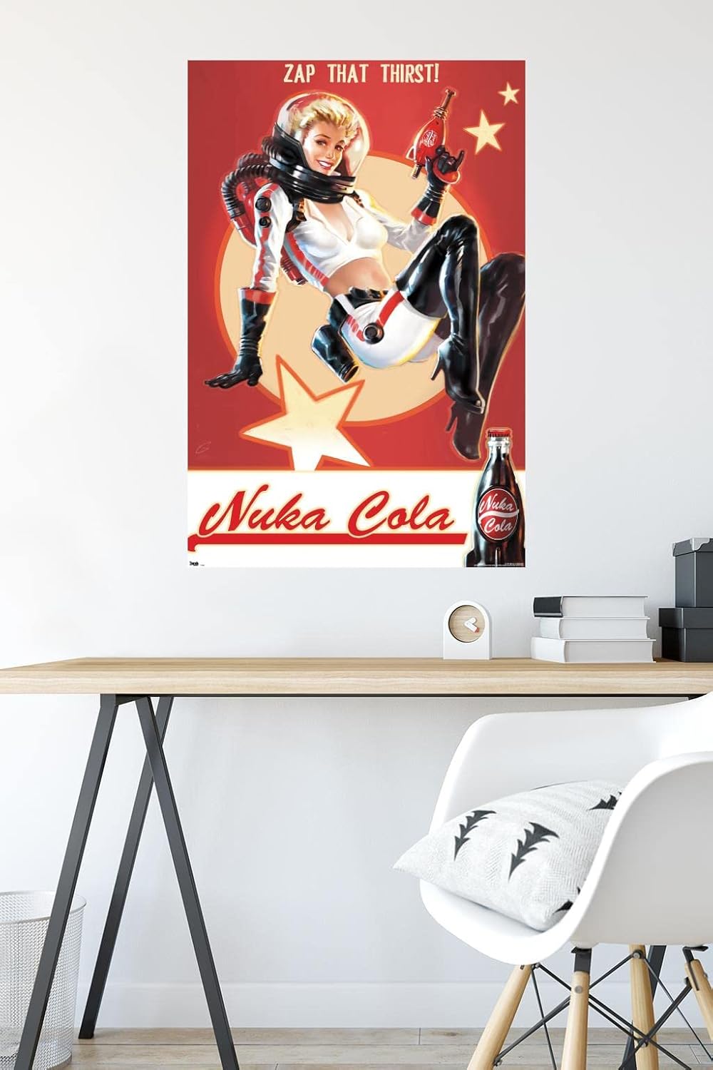 Fallout 4 Nuka Cola Wall Poster - 22.375" x 34" - Retro Gaming Decor