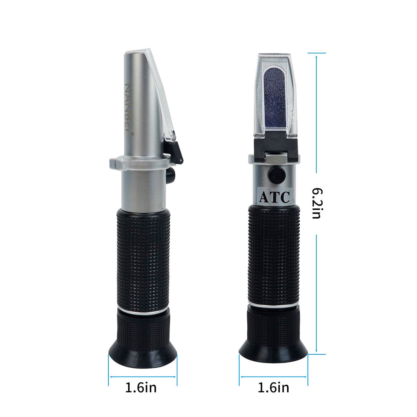 NANBEI Honey Refractometer with ATC, Portable Refractometer for Honey Moisture,Triple Scale (Honey Moisture: 12-27%, Brix: 58-90%, Baume: 38-43°),Ideal for Honey, Molasses,Maple Syrup,Fruit jam