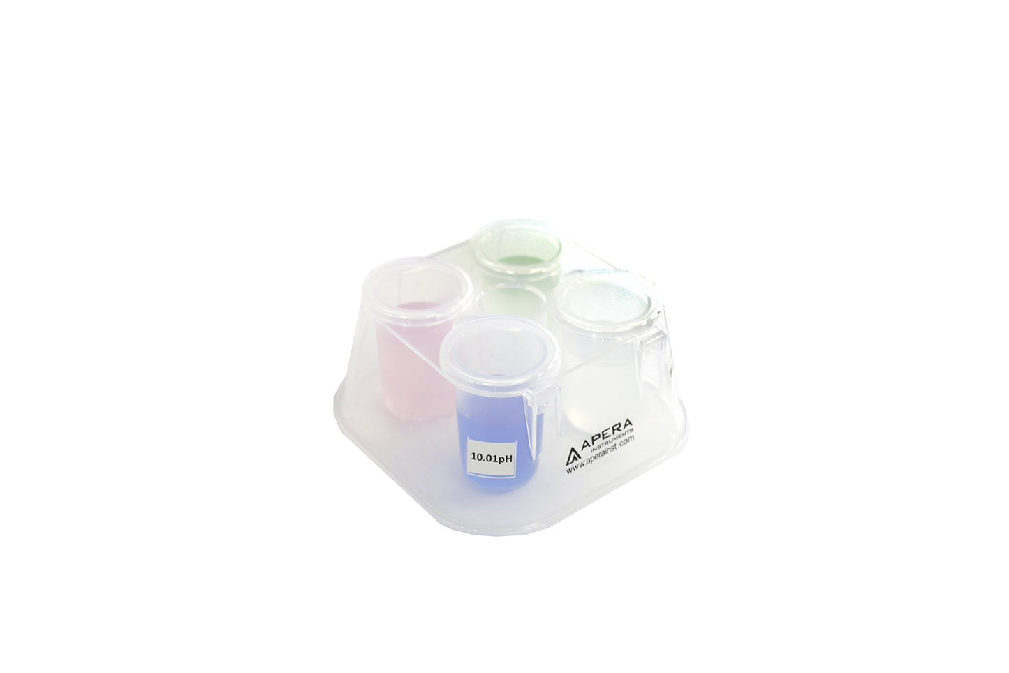 Apera Instruments, LLC-AI1104 16oz. pH Calibration Buffer Solution Kit (pH 4.00, 7.00 & 10.01), plus 3M KCL Storage Solution and CalBox