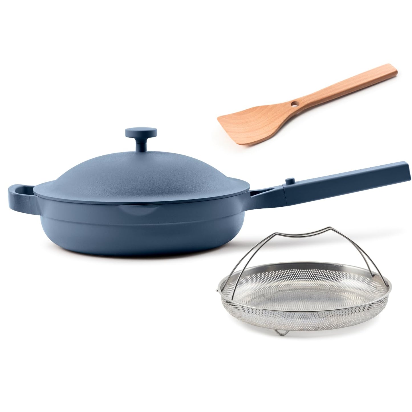 Our Place Always Pan 2.0 | 10.5" Ceramic Pan with Modular Lid, Steamer Basket & Spatula | Patented 10-in-1 Nonstick, Non-Toxic Cookware Made Without PFAS | Induction & Oven-Safe up to 450°F | Lavender