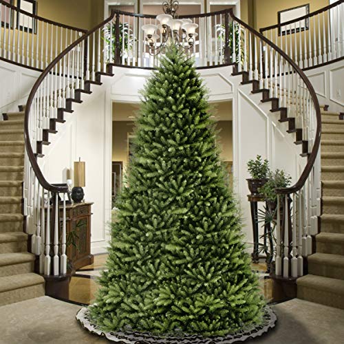 14ft Unlit Dunhill Fir Artificial Christmas Tree, Full Profile, 28ft Variant Included