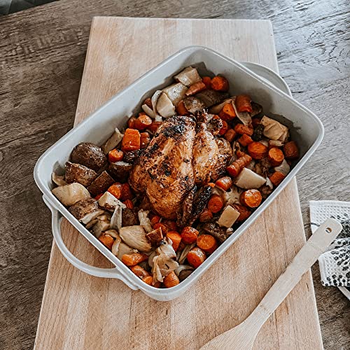 Deep 9x13 Inch Porcelain Baking Dish - Oven & Freezer Safe, Earl Grey Variation