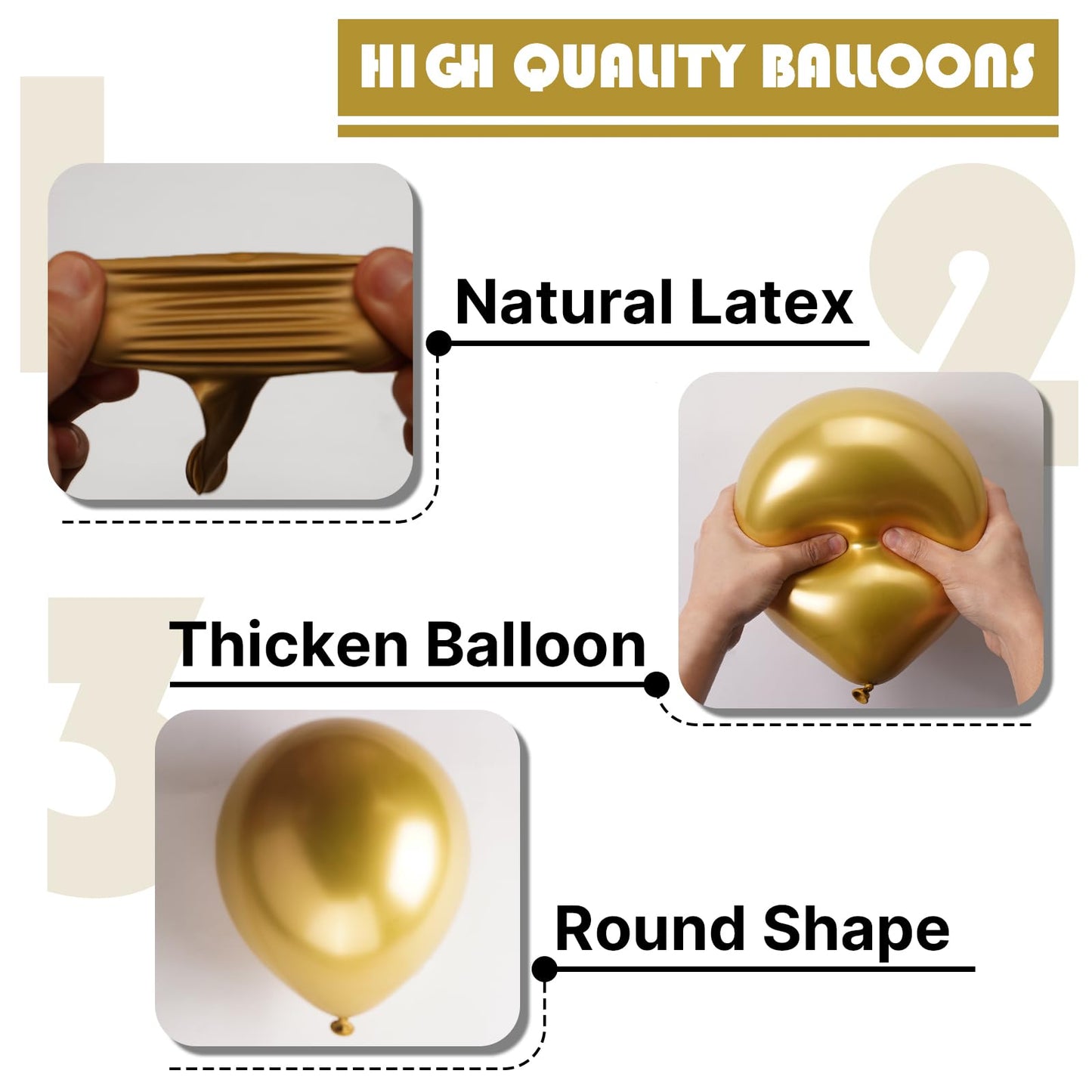 PartyWoo Gold Balloons 101pcs 12 Inch Gold Latex Helium Balloons for Birthday Wedding Anniversary Baby Shower Graduation Bachelorette Retirement Engagement Tea Casino Disco Party Decorations Gold-G101