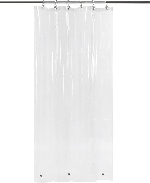 Barossa Design Shower Curtain Liner - Waterproof PEVA with 3 Magnets, PVC-Free, Clear | 32x72 Inches